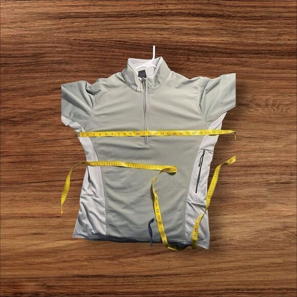 Mountain Hardwear Mens Gray Short Sleeve 1/4 Zip Cycling Athletic Jersey XL - Picture 9 of 16